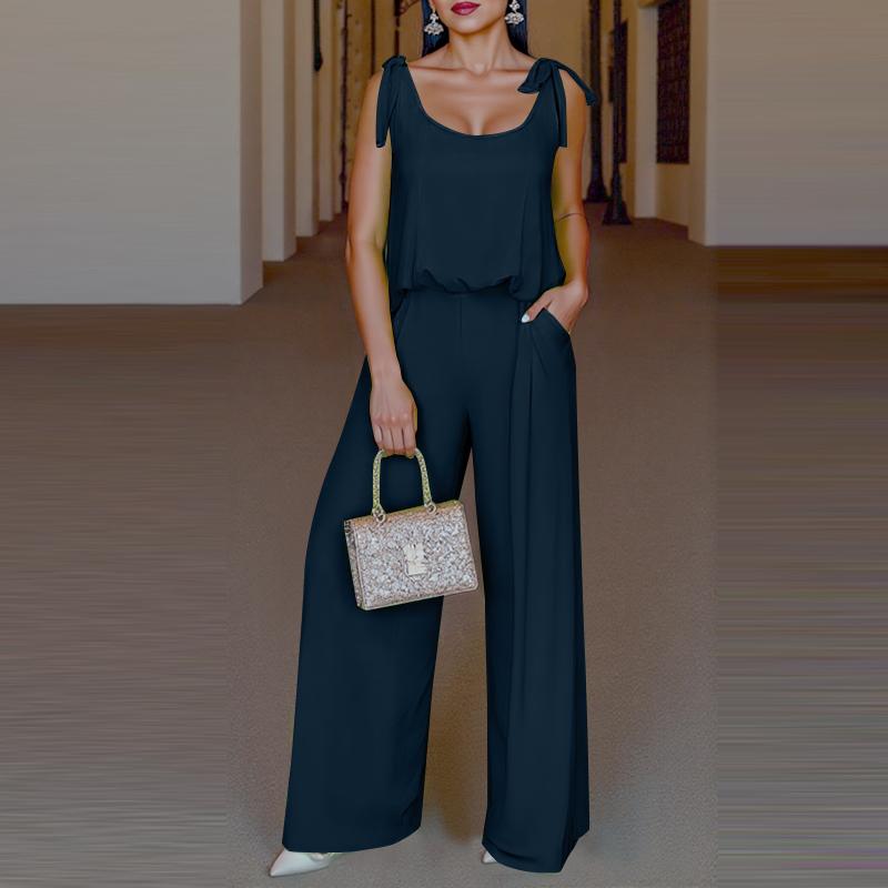 ZANZEA Женский летний комплект из жилета без рукавов с U-образным вырезом и брюками широкого кроя 5XL темно-синий
ZANZEA Женский летний комплект из жилета без рукавов с U-образным вырезом и брюками широкого кроя 5XL темно-синий