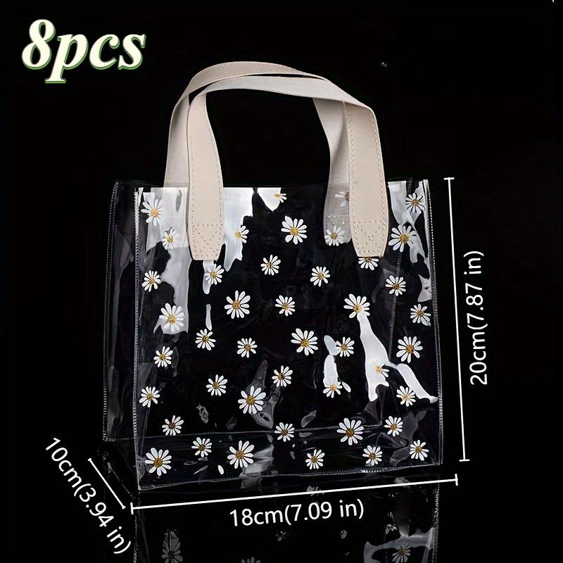 8pcs Small Clear Plastic Daisy Gift Bags - Reusable, Foldable, Transparent Tote Bags - for Mother s Day, Easter, Christmas, Weddings, Parties 8pcs
8pcs Small Clear Plastic Daisy Gift Bags - Reusable, Foldable, Transparent Tote Bags - for Mother s Day, Easter, Christmas, Weddings, Parties 8pcs