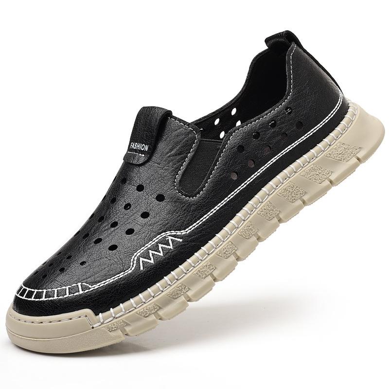 Hole shoes men s summer breathable hollow casual shoes handmade online one-pedal cool leather shoes 44 чорний
Hole shoes men s summer breathable hollow casual shoes handmade online one-pedal cool leather shoes 44 чорний