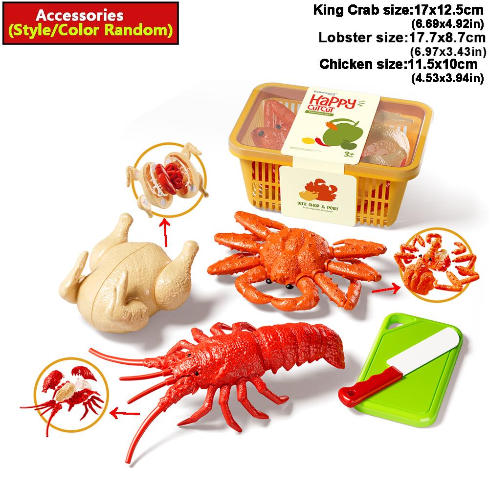 Simulation Lobster Emperor Crab Chicken Fish 3D DIY Assembly Toy Model Pretend Play Fruit Cutting Set Early Educational Gifts
Simulation Lobster Emperor Crab Chicken Fish 3D DIY Assembly Toy Model Pretend Play Fruit Cutting Set Early Educational Gifts