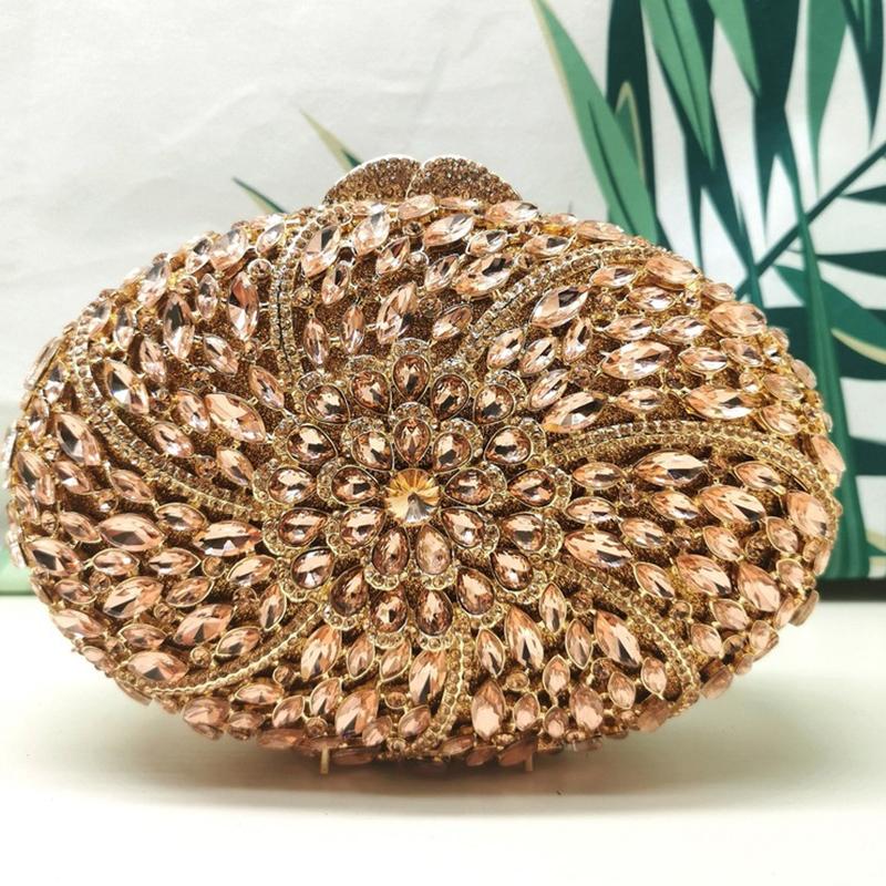 Women Stone Formal Evening Clutches Oval Shape Large Rhinestone Luxury Diamond Wedding Dinner Bags Lady Crystal Party Purses 21cmX13cmX6cm
Women Stone Formal Evening Clutches Oval Shape Large Rhinestone Luxury Diamond Wedding Dinner Bags Lady Crystal Party Purses 21cmX13cmX6cm