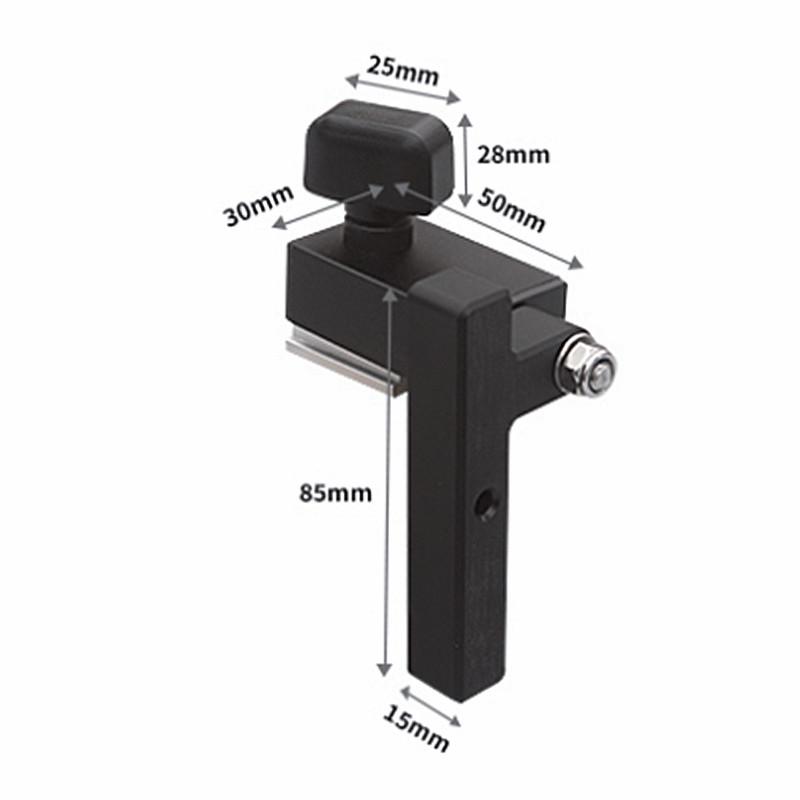 Aluminum T-Track Sliding Limiter Woodworking Router Table Slot Stopper Saw Table Fence Cutting Limiting Block
Aluminum T-Track Sliding Limiter Woodworking Router Table Slot Stopper Saw Table Fence Cutting Limiting Block