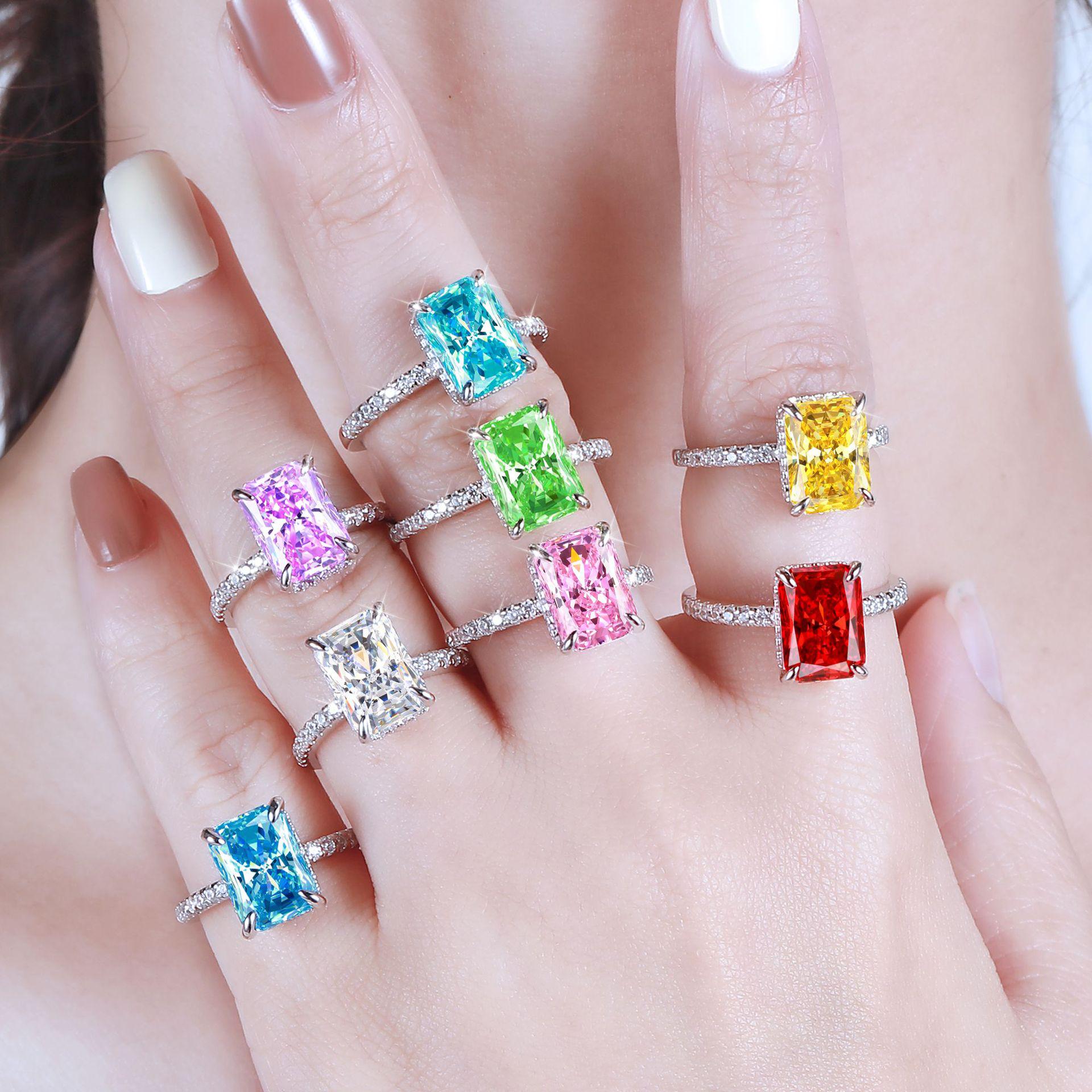 Luxurious S925 Sterling Silver Ring with High-Carbon Diamond & Ice-Flower Cut Zircon Gemstone for Women. US Size 5
Luxurious S925 Sterling Silver Ring with High-Carbon Diamond & Ice-Flower Cut Zircon Gemstone for Women. US Size 5