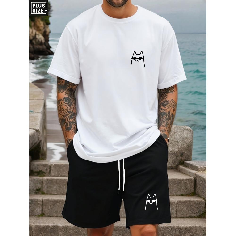 Summer New Popular Men s Regular Fit Short Sleeved Top with Knee Length Drawstring Shorts, Casual Positioning Print, Fashionable, Comfortable XXL
Summer New Popular Men s Regular Fit Short Sleeved Top with Knee Length Drawstring Shorts, Casual Positioning Print, Fashionable, Comfortable XXL