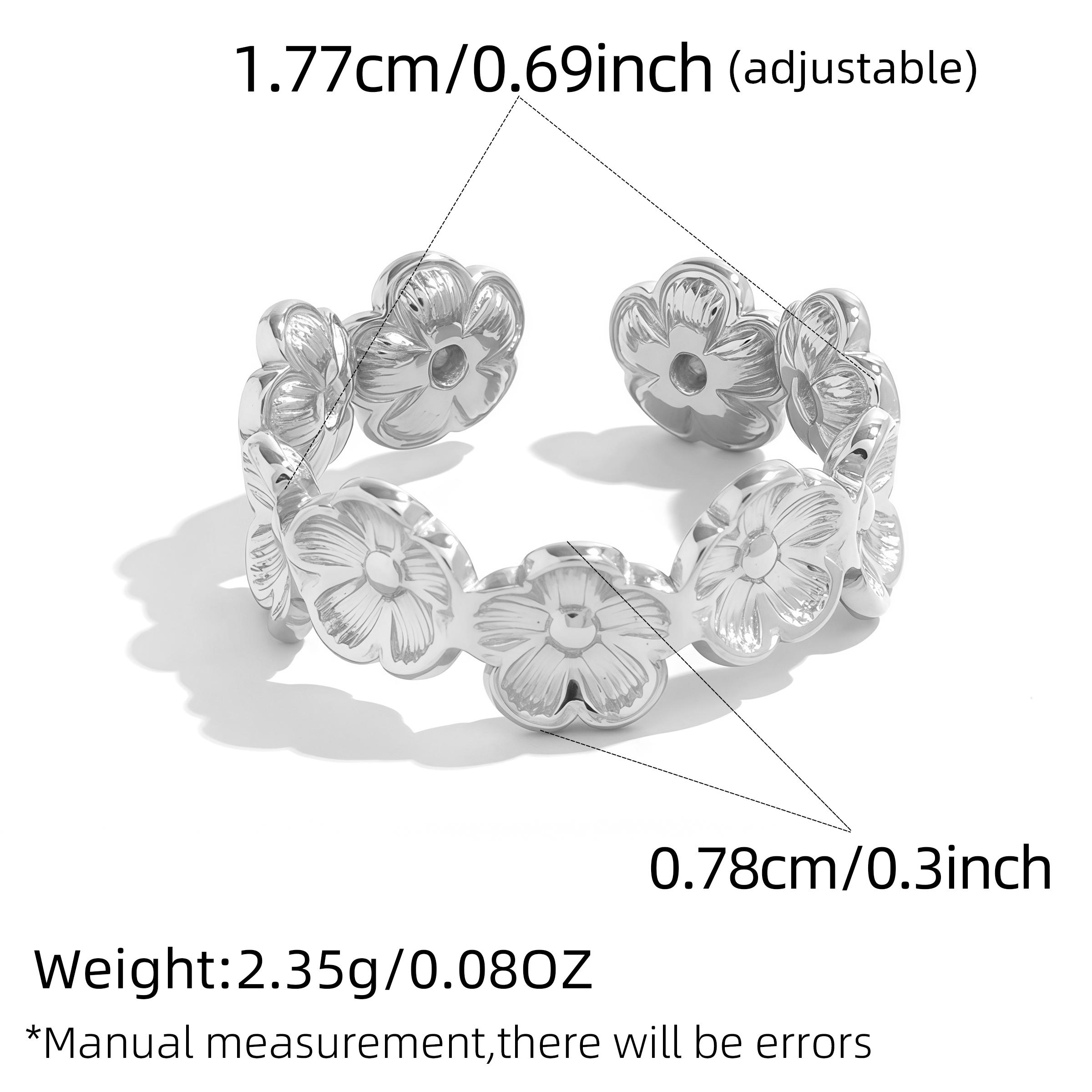 316L Stainless Steel Dainty Irregular Flower Opening Rings For Women 18K PVD Plated Fashion Waterproof Charm Zircon 2026 resizable
316L Stainless Steel Dainty Irregular Flower Opening Rings For Women 18K PVD Plated Fashion Waterproof Charm Zircon 2026 resizable