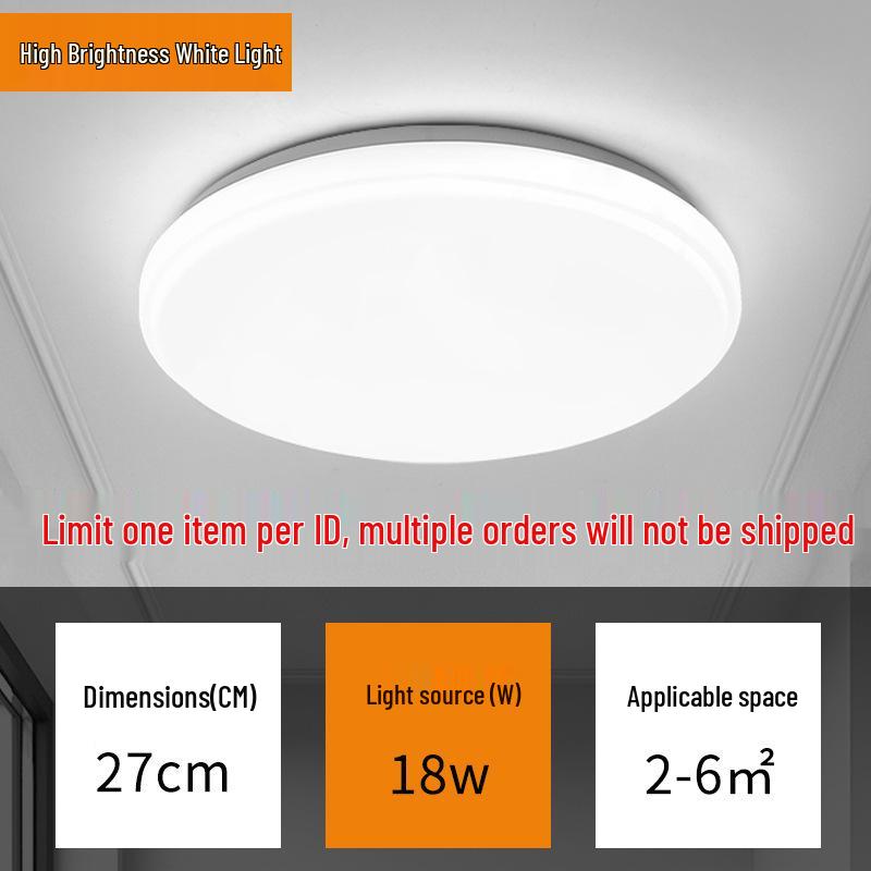 Водонепроницаемый потолочный светильник для ванной комнаты, балкона, спальни и кухни
Водонепроницаемый потолочный светильник для ванной комнаты, балкона, спальни и кухни