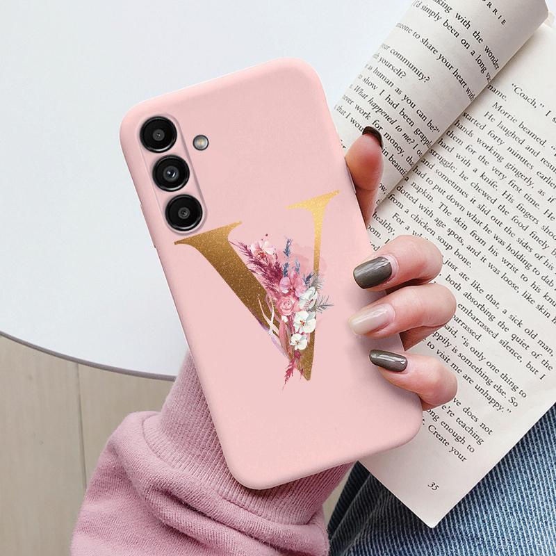 Для Samsung Galaxy A17 A56 A55 A54 Чехол Милый Цветочный Золотой Буква Алфавита Чехол для Телефона Силиконовый Мягкий Fundas Оболочка TPU Сумки Samsung A54
Для Samsung Galaxy A17 A56 A55 A54 Чехол Милый Цветочный Золотой Буква Алфавита Чехол для Телефона Силиконовый Мягкий Fundas Оболочка TPU Сумки Samsung A54