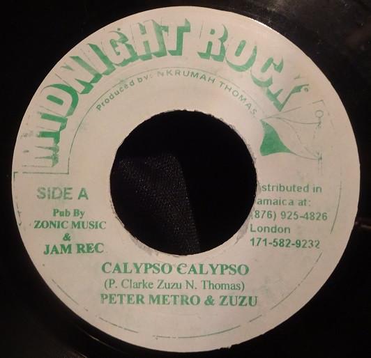 7inch Record PETER METRO & ZU-ZU - Calypso Calypso NONE Midnight Rock Jamaica Reggae, Ska & Dub Used
7inch Record PETER METRO & ZU-ZU - Calypso Calypso NONE Midnight Rock Jamaica Reggae, Ska & Dub Used