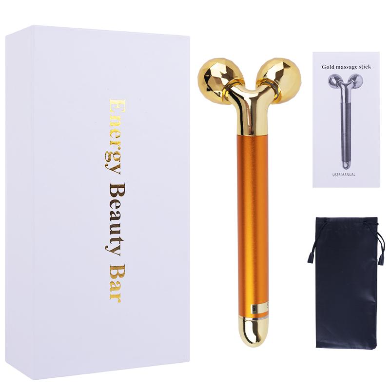 24K Gold Roller Vibrating Facial Massager Slimming Facial Skin Beauty Pulse Firming Face Massage Lift Tightening Wrinkle Bar золотий
24K Gold Roller Vibrating Facial Massager Slimming Facial Skin Beauty Pulse Firming Face Massage Lift Tightening Wrinkle Bar золотий