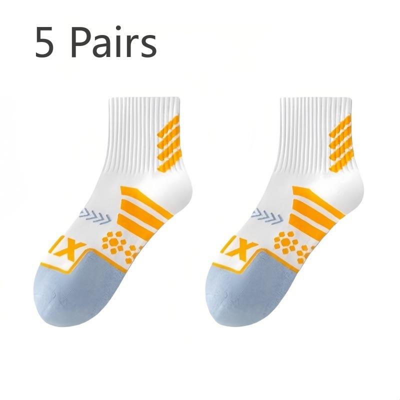 5 Pairs of Women s Spring and Summer Pure Cotton Anti Odor New Sports Tube Socks 5 Pairs жовтий/білий
5 Pairs of Women s Spring and Summer Pure Cotton Anti Odor New Sports Tube Socks 5 Pairs жовтий/білий