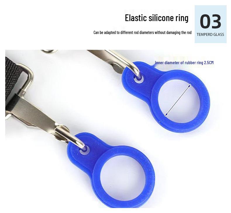 Adjustable Fishing Rod Shoulder Strap with Silicone Ring - Long, Labor-Saving, Widened, and Thickened for Protection
Adjustable Fishing Rod Shoulder Strap with Silicone Ring - Long, Labor-Saving, Widened, and Thickened for Protection