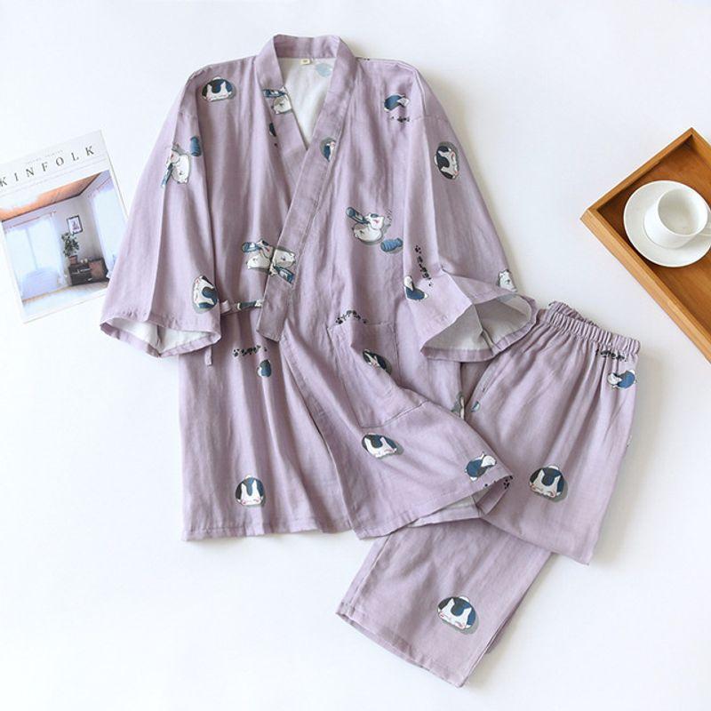 V-Neck Thin V Neck Cotton Pajamas Homewear Pants Female purple M
V-Neck Thin V Neck Cotton Pajamas Homewear Pants Female purple M