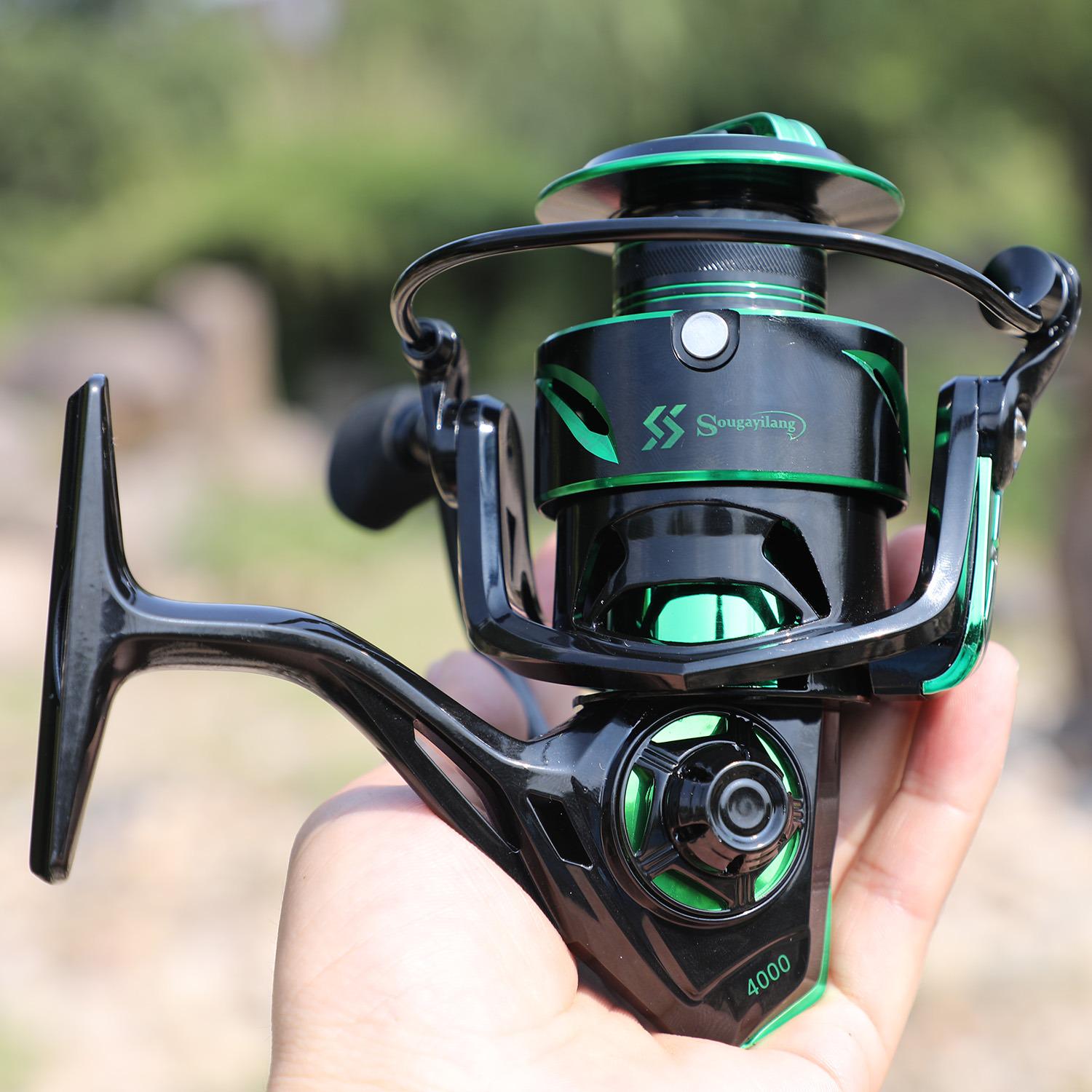 Рыболовная катушка высшего качества 12 + 1BB Катушка для ловли карпа 5,2: 1/6. Высокоскоростные спиннинговые рыболовные катушки с передаточным числом 2:1 для соленой воды Pesca 1000
Рыболовная катушка высшего качества 12 + 1BB Катушка для ловли карпа 5,2: 1/6. Высокоскоростные спиннинговые рыболовные катушки с передаточным числом 2:1 для соленой воды Pesca 1000