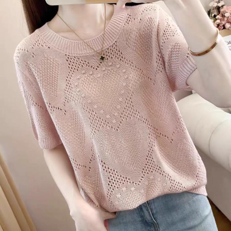 Versatile Women s 2026 Fashion Hollow Out Round Neck Loose Knitwear - Slimming Summer Short Sleeve New Arrival One Size (Recommended for 90-140 jin) рожевий
Versatile Women s 2026 Fashion Hollow Out Round Neck Loose Knitwear - Slimming Summer Short Sleeve New Arrival One Size (Recommended for 90-140 jin) рожевий