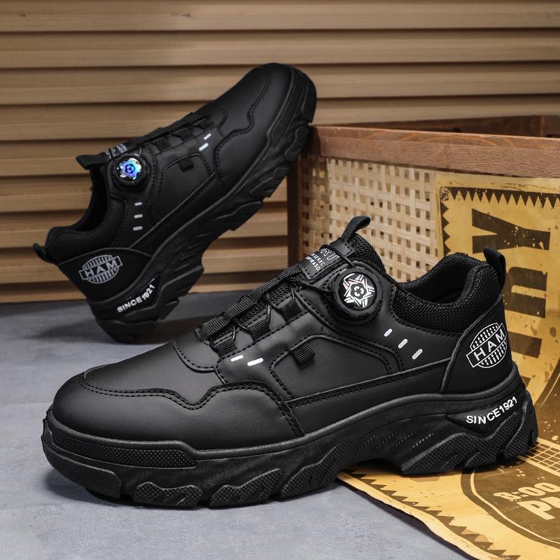 Осенние мужские рабочие ботинки из дышащей кожи с низким голенищем 2024 года — толстая подошва, нескользящая, модная спортивная обувь для бега. 44
Осенние мужские рабочие ботинки из дышащей кожи с низким голенищем 2024 года — толстая подошва, нескользящая, модная спортивная обувь для бега. 44