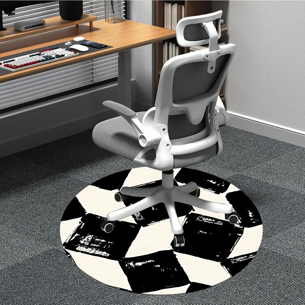 1pc Black Square Office Round Rug, Non-slip, Soft and Durable Office Rug for Interior Decoration, Perfect for Office, Beautiful Decoration yy260323083 80cm by 80cm
1pc Black Square Office Round Rug, Non-slip, Soft and Durable Office Rug for Interior Decoration, Perfect for Office, Beautiful Decoration yy260323083 80cm by 80cm