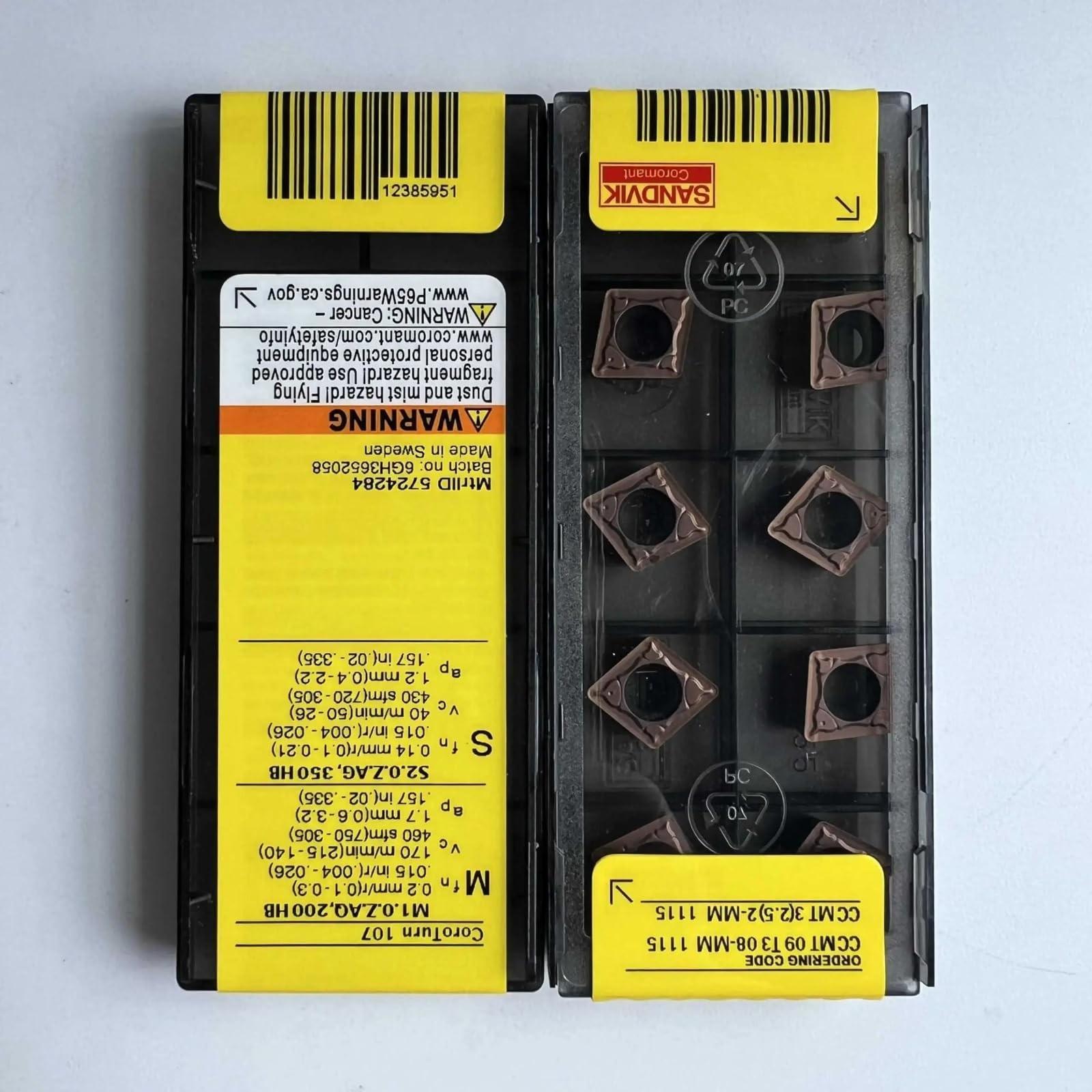 Original Sandvik / CCMT09T308-MM 1115 / CNC lathe carbide blade 10 Pcs
Original Sandvik / CCMT09T308-MM 1115 / CNC lathe carbide blade 10 Pcs