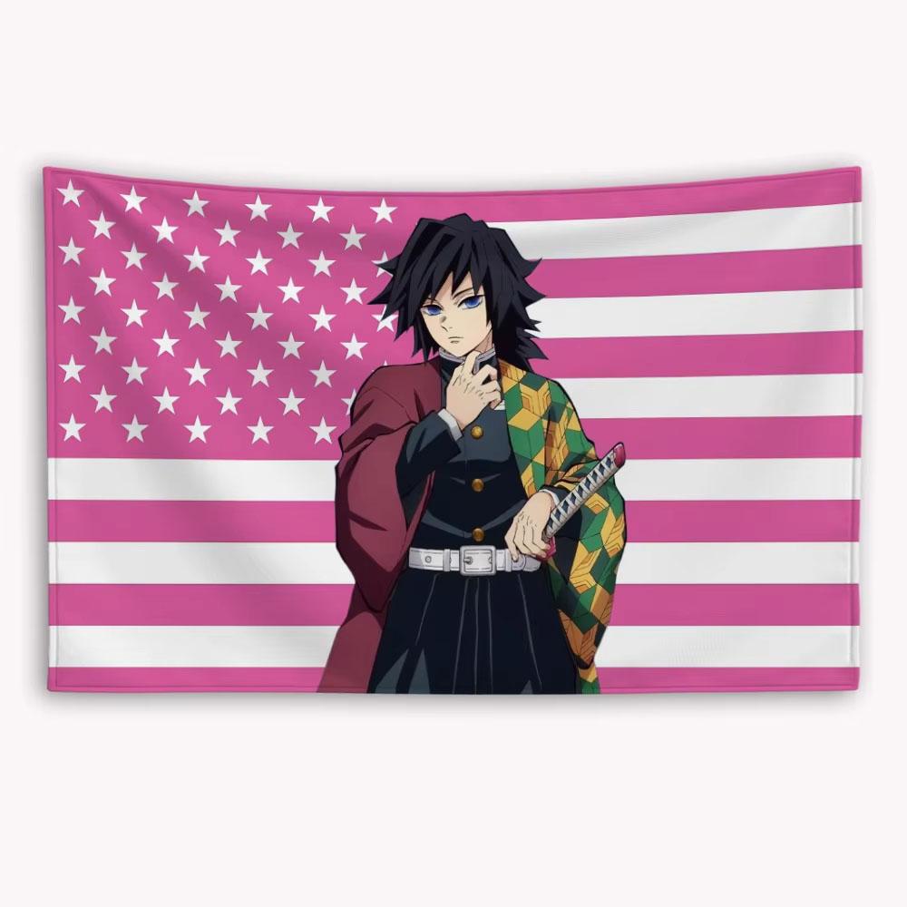 Demon Slayer Tomioka Giyuu American Flag Banner Flat Printed Outdoor Tapestry Flag for Garage Wall Decor 74x94cm(29x37in)
Demon Slayer Tomioka Giyuu American Flag Banner Flat Printed Outdoor Tapestry Flag for Garage Wall Decor 74x94cm(29x37in)