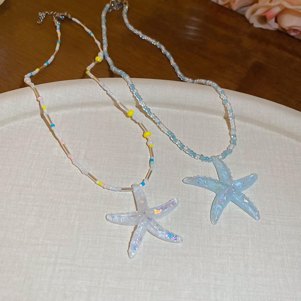 Beach Sea Series Bohemian Starfish Choker Bohemian Starfish Rice Beads Chain Girls Couple білий
Beach Sea Series Bohemian Starfish Choker Bohemian Starfish Rice Beads Chain Girls Couple білий