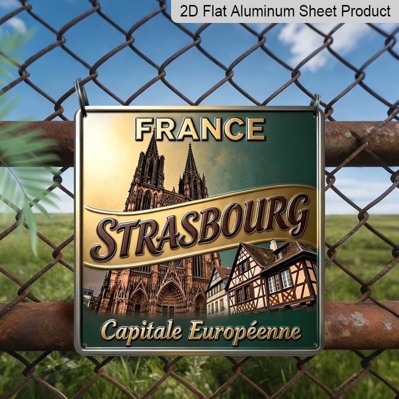 2D Flat, 1pc, Vintage Metal Aluminum Decorative Sign, Strasbourg, Retro Wall Art, Home Decor for Living Room, Porch, Door, Kitchen, Office, Bedroom 20*20cm
2D Flat, 1pc, Vintage Metal Aluminum Decorative Sign, Strasbourg, Retro Wall Art, Home Decor for Living Room, Porch, Door, Kitchen, Office, Bedroom 20*20cm