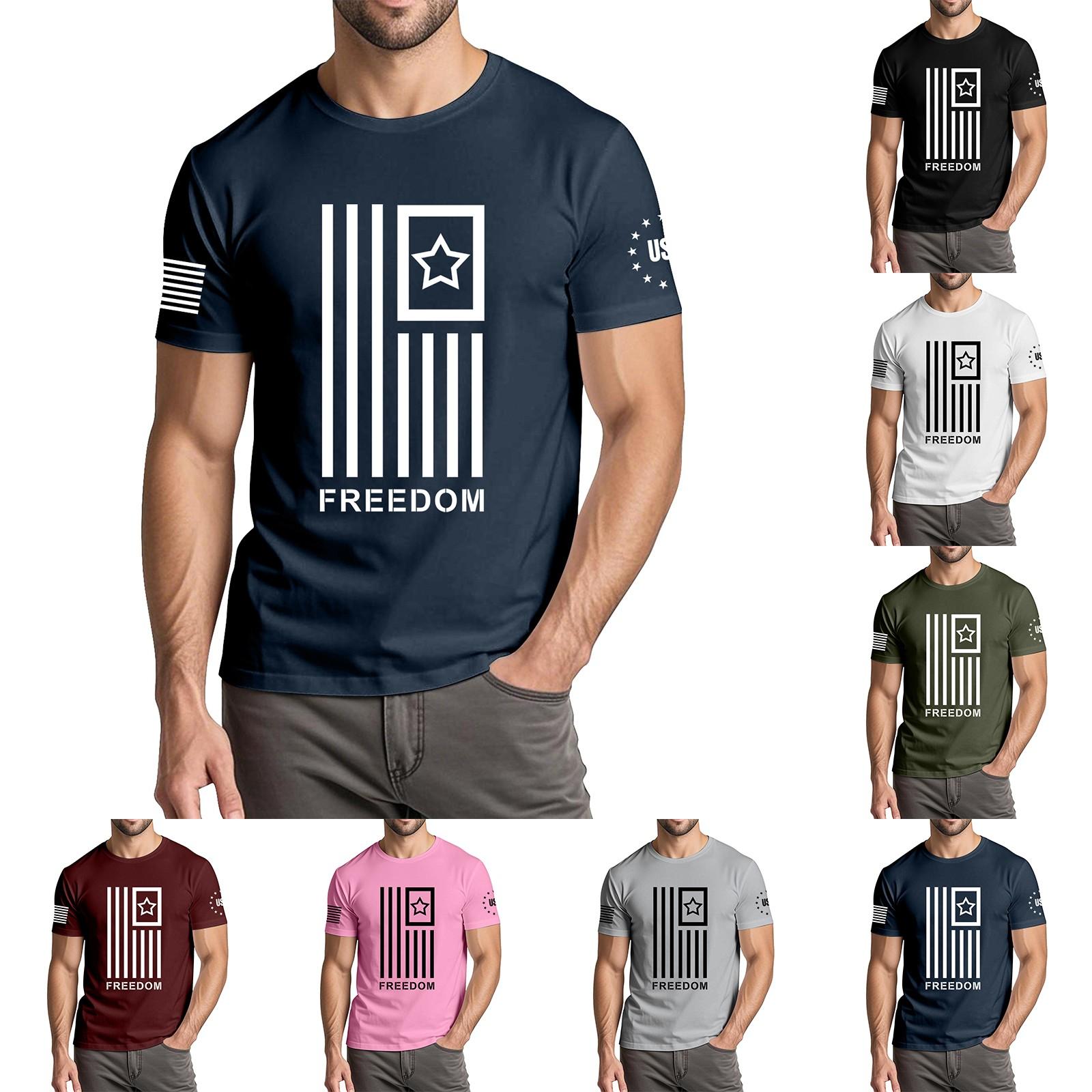 Men s Fashionable Casual Independence Day Printed Round Neck Short Sleeve T-Shirt Top XXXL білий
Men s Fashionable Casual Independence Day Printed Round Neck Short Sleeve T-Shirt Top XXXL білий