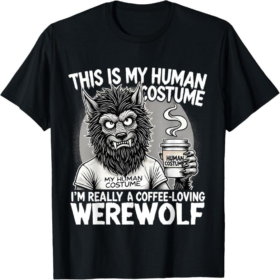 Coffee-Loving Werewolf Human Costume Funny Halloween Coffee T-Shirt XXXXXL чорний
Coffee-Loving Werewolf Human Costume Funny Halloween Coffee T-Shirt XXXXXL чорний