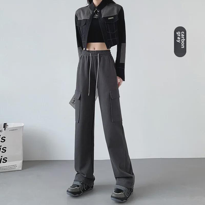 Женский комбинезон в американском стиле с широкими штанинами: Модные брюки свободного кроя с высокой талией для осени/зимы 2025 года. Extra Large древесный уголь/серый
Женский комбинезон в американском стиле с широкими штанинами: Модные брюки свободного кроя с высокой талией для осени/зимы 2025 года. Extra Large древесный уголь/серый