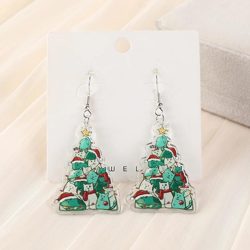 1Pair Christmas Drop Earrings Creative Acrylic Cute Cat Tree Raccoon Fashion Jewelry For Woman Girl Holiday Birthday Gift
1Pair Christmas Drop Earrings Creative Acrylic Cute Cat Tree Raccoon Fashion Jewelry For Woman Girl Holiday Birthday Gift