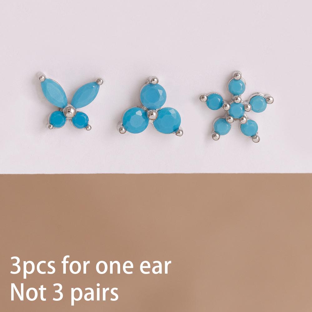 3PCS Stainless Steel Flower Stud Earrings Set For Women Zircon Helix Ear Tragus Cartilage Piercing Earrings Jewelry Accessories
3PCS Stainless Steel Flower Stud Earrings Set For Women Zircon Helix Ear Tragus Cartilage Piercing Earrings Jewelry Accessories
