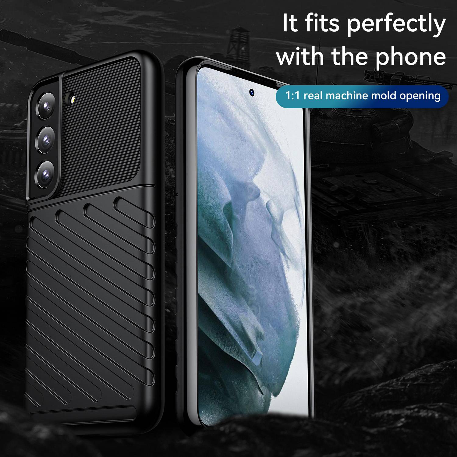 Thunder Series Twill Texture Phone Case for Samsung Galaxy S23 Shockproof Case Anti-Fingerprint Scratch Resistant Thickened TPU Cover Blue
Thunder Series Twill Texture Phone Case for Samsung Galaxy S23 Shockproof Case Anti-Fingerprint Scratch Resistant Thickened TPU Cover Blue