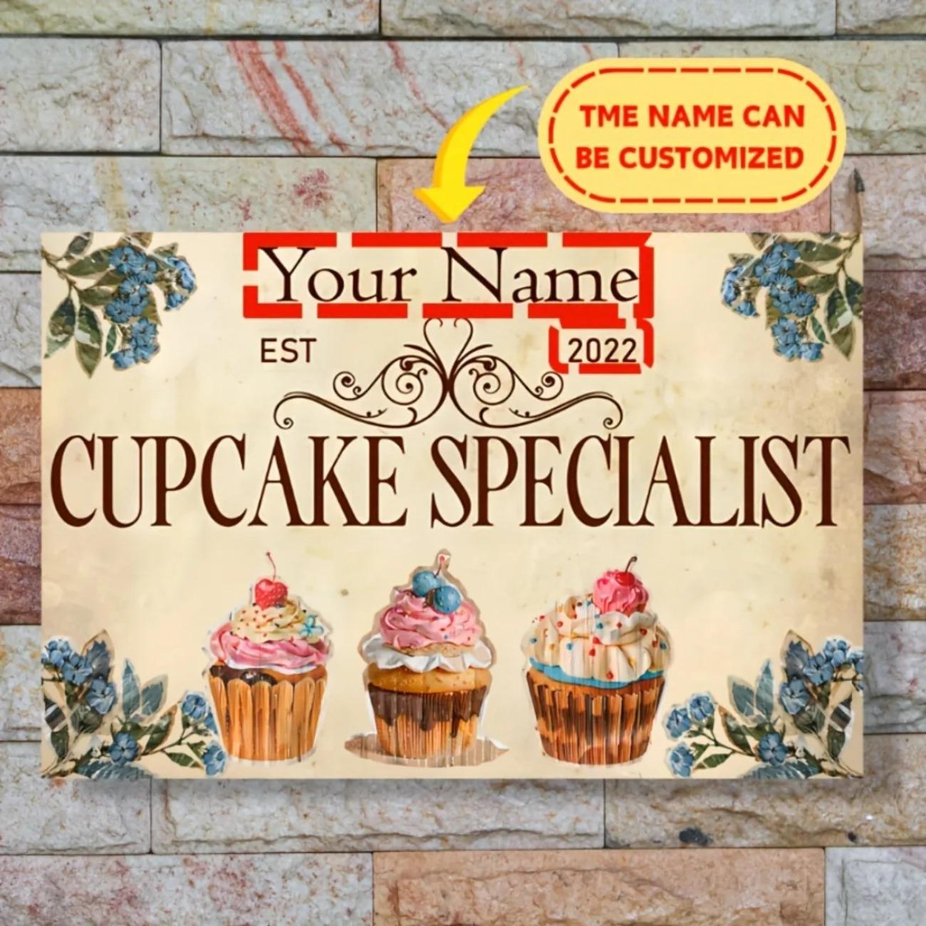 Personalized Cupcake Aluminum Tin Sign for Kitchen Garage Wall Art Decor белый
Personalized Cupcake Aluminum Tin Sign for Kitchen Garage Wall Art Decor белый