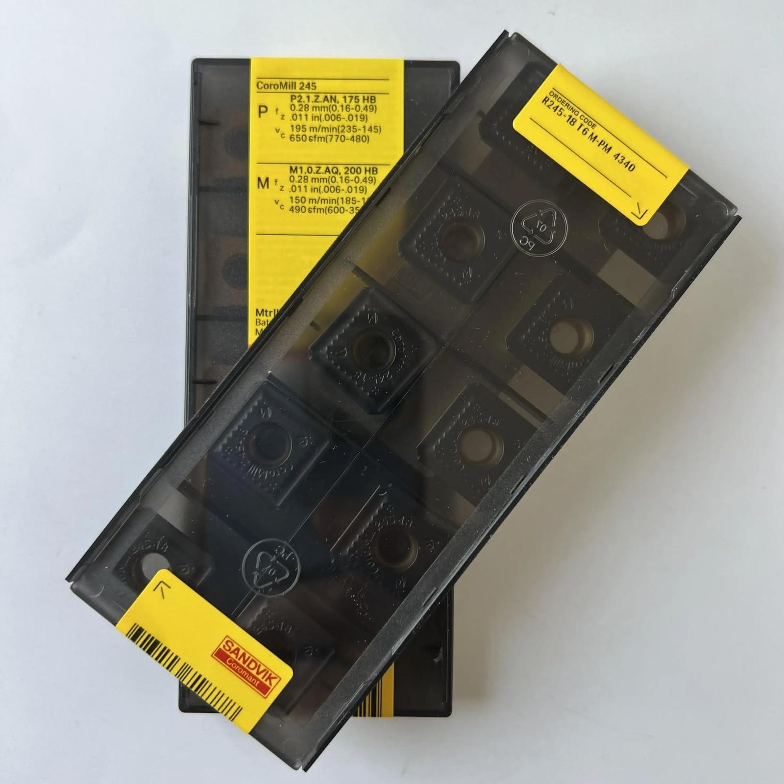 Original Sandvik / R245-18T6M-PM 4340 /CNC lathe carbide blade tool 10 Pcs
Original Sandvik / R245-18T6M-PM 4340 /CNC lathe carbide blade tool 10 Pcs