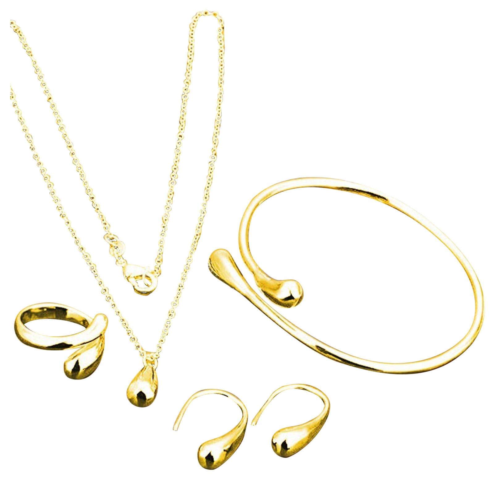 4-Piece Fashion Dating Wedding Water Drop Ring Earring Necklace Bracelet Set For Women One Size золотий
4-Piece Fashion Dating Wedding Water Drop Ring Earring Necklace Bracelet Set For Women One Size золотий
