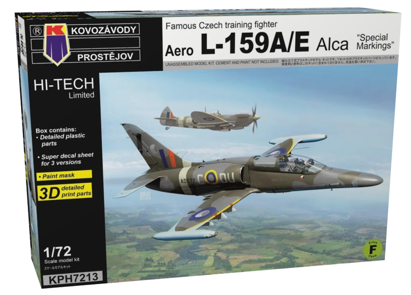 KP Model ALCA Набор с особыми обозначениями Пластиковая сборная модель KPMH7213 1/72 L-159A/E Hi-Tech (Самолет)
KP Model ALCA Набор с особыми обозначениями Пластиковая сборная модель KPMH7213 1/72 L-159A/E Hi-Tech (Самолет)