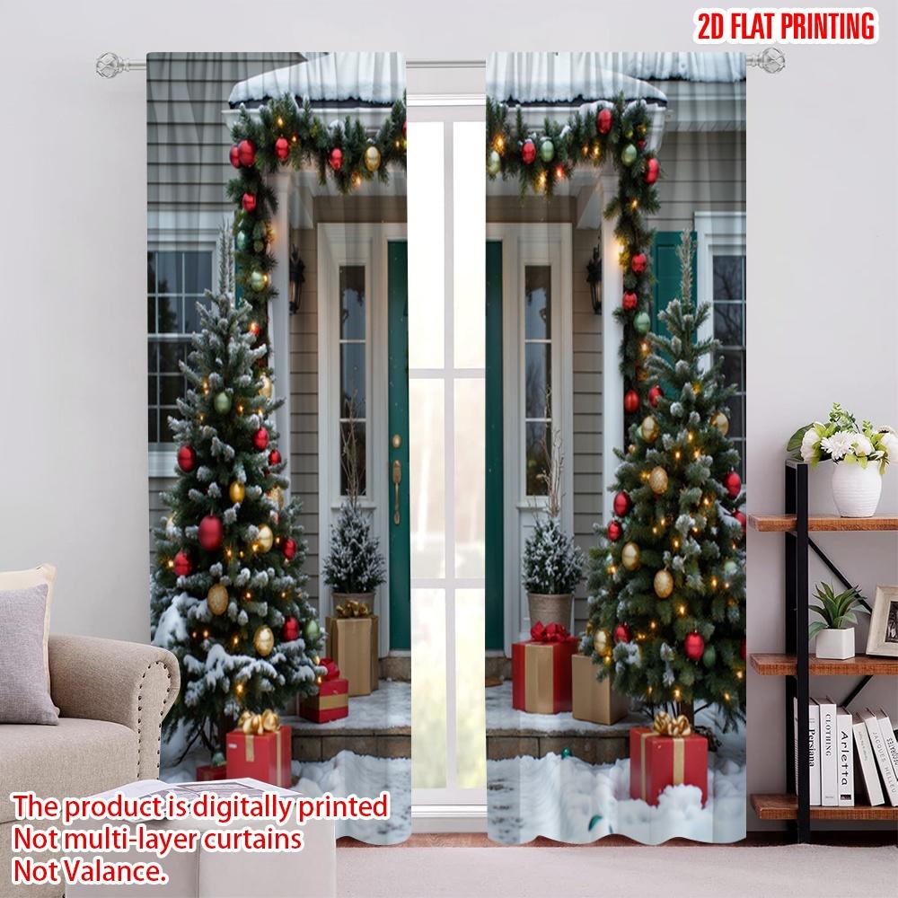 Flat Printing Merry Christmas Popular Drapes Fabric Without Electricity Birthday Party Perfect Holiday Curtains Set Of 2 Made Polyester W100*H70(CM)-Grommet top&2PCS
Flat Printing Merry Christmas Popular Drapes Fabric Without Electricity Birthday Party Perfect Holiday Curtains Set Of 2 Made Polyester W100*H70(CM)-Grommet top&2PCS