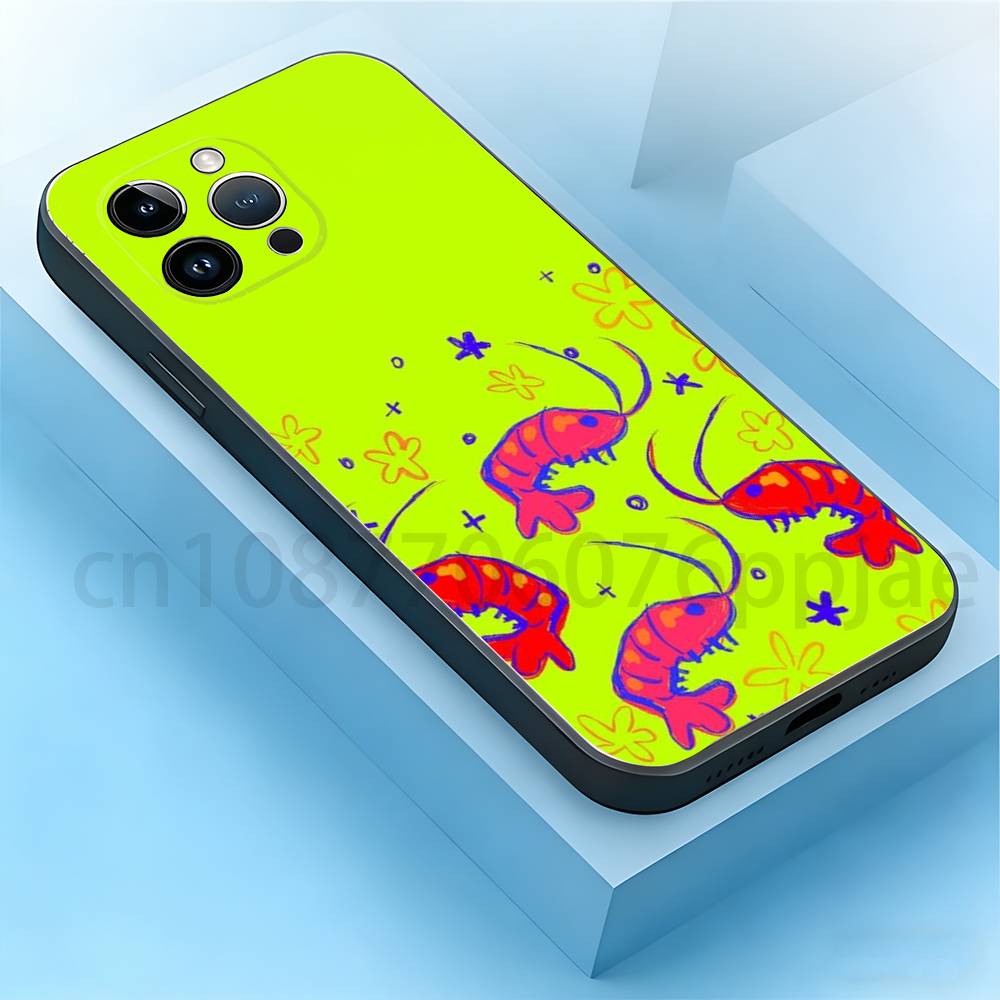 Cartoon Shrimp Phone Case For iPhone 17,16,15,14,13,12,11,XR,Pro,Max,Plus,mini, Silicone Black Cover iPhone14Plus
Cartoon Shrimp Phone Case For iPhone 17,16,15,14,13,12,11,XR,Pro,Max,Plus,mini, Silicone Black Cover iPhone14Plus