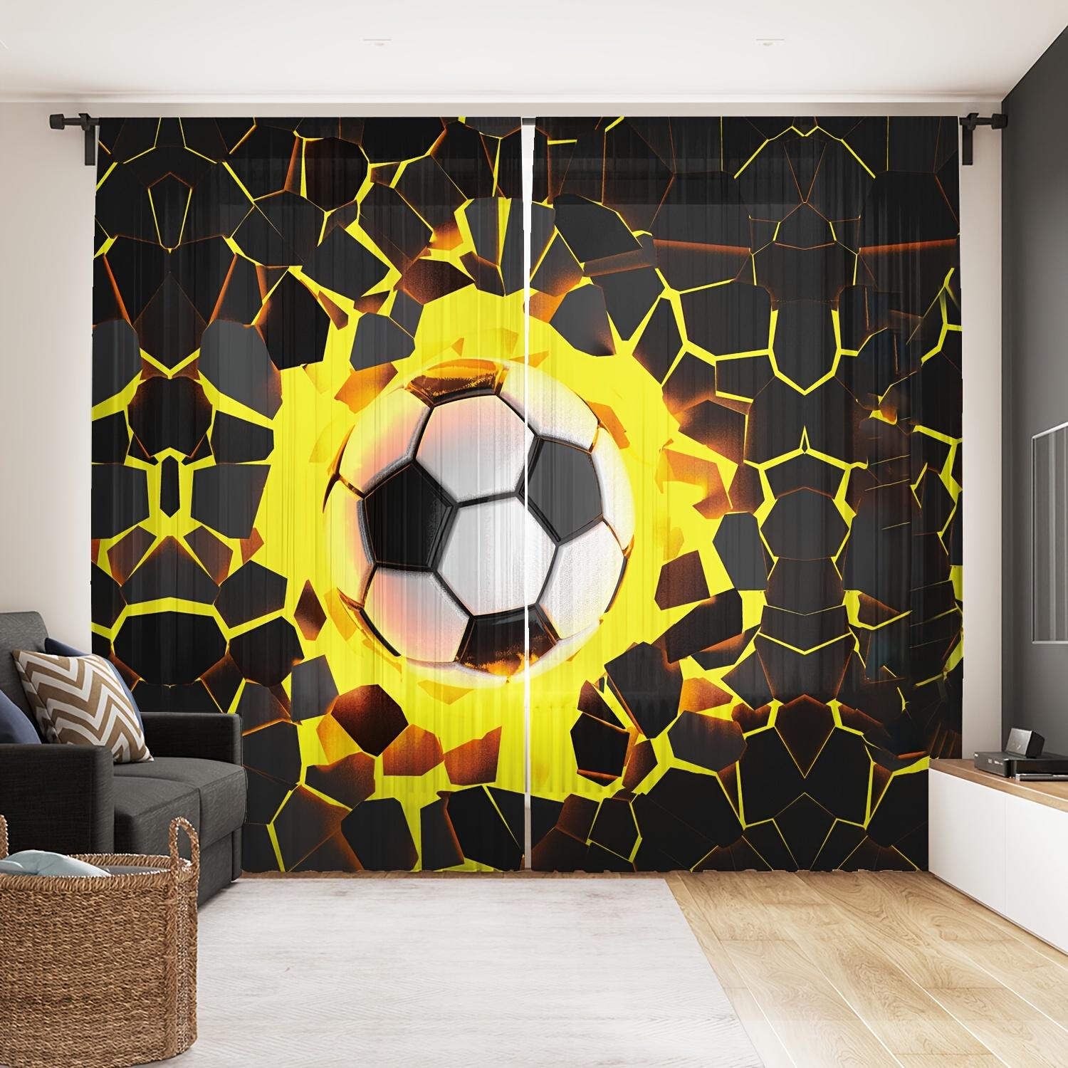 Polyester Textile Window Curtain Football Club Rod Pocket Sports Place Curtain Rest Room Decor Wall Decor Living Room Home 2x60Wx50H(CM)&Rod Pocket
Polyester Textile Window Curtain Football Club Rod Pocket Sports Place Curtain Rest Room Decor Wall Decor Living Room Home 2x60Wx50H(CM)&Rod Pocket