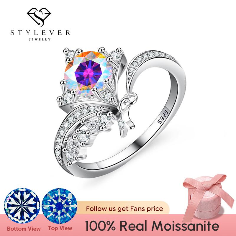Stylever Роскошные 1CT красочные кольца с муассанитом для женщин стерлингового серебра 925 пробы принцесса Корона звезда элегантные свадебные ювелирные украшения
Stylever Роскошные 1CT красочные кольца с муассанитом для женщин стерлингового серебра 925 пробы принцесса Корона звезда элегантные свадебные ювелирные украшения