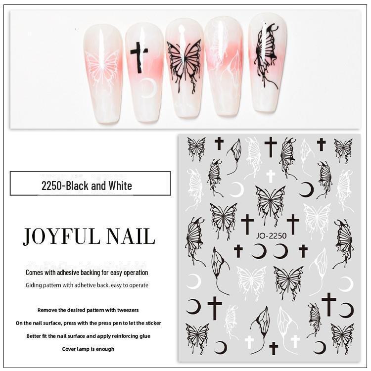 Elegant Butterfly Embossed Nail Stickers - New Celebrity Style
Elegant Butterfly Embossed Nail Stickers - New Celebrity Style