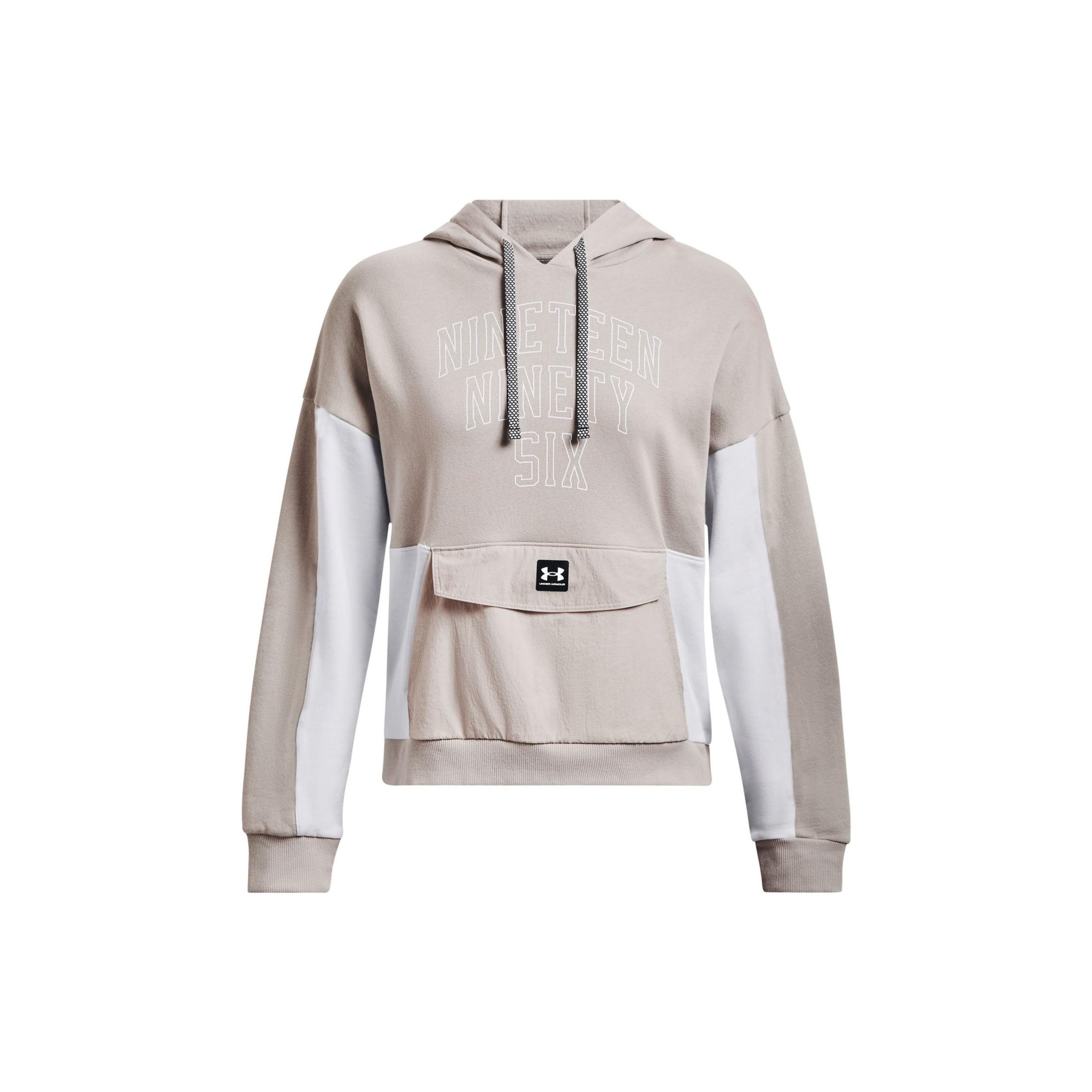 Under Armour American Vintage Letter Embroidery Color Block Hoodie Women Hoodies Gray White 1374113-592 XL
Under Armour American Vintage Letter Embroidery Color Block Hoodie Women Hoodies Gray White 1374113-592 XL