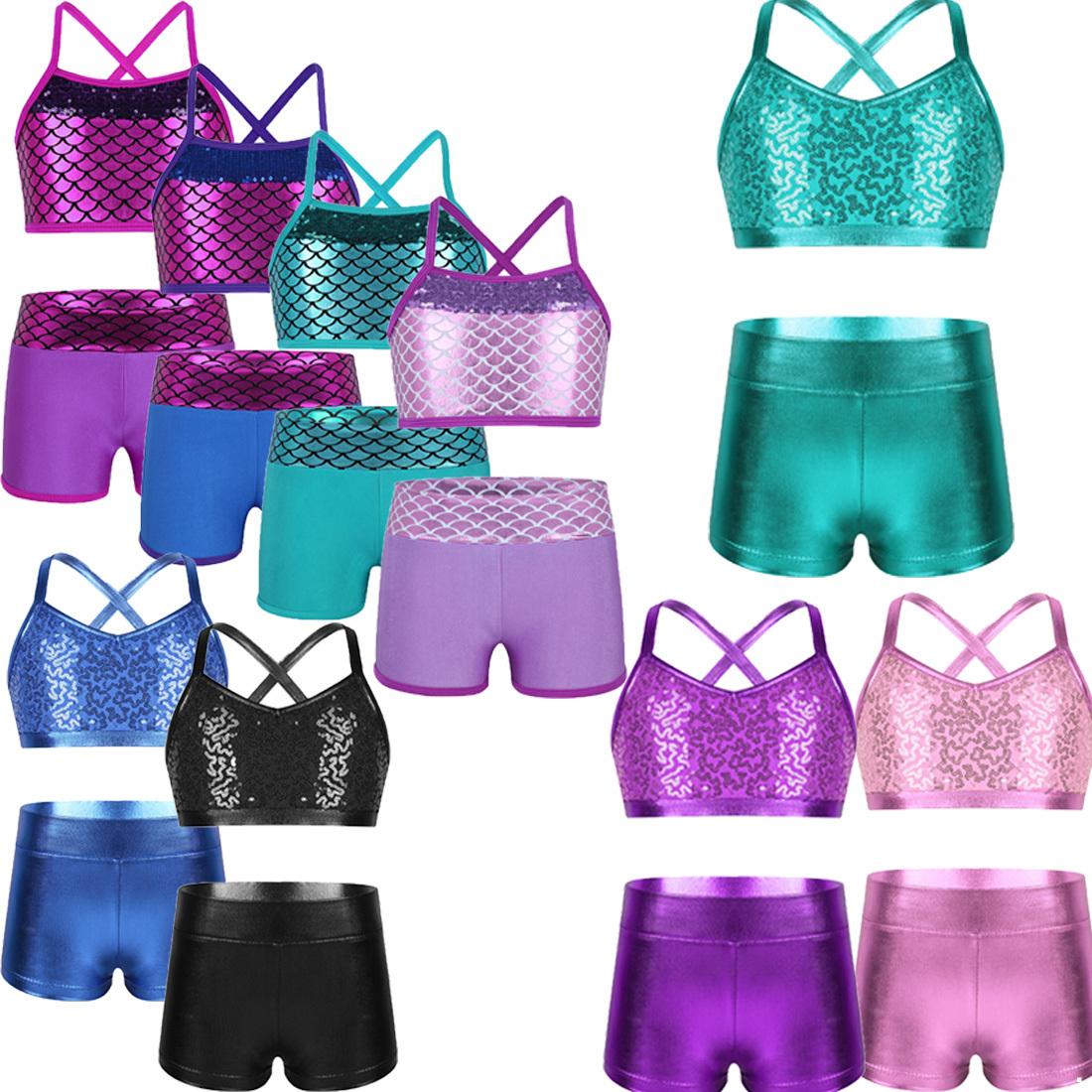 Girls Two-Piece Dancewear Outfit Shiny Sequins Crop Top with Bottoms Set for Stage Performance Dancing 12-14 Years срібний
Girls Two-Piece Dancewear Outfit Shiny Sequins Crop Top with Bottoms Set for Stage Performance Dancing 12-14 Years срібний