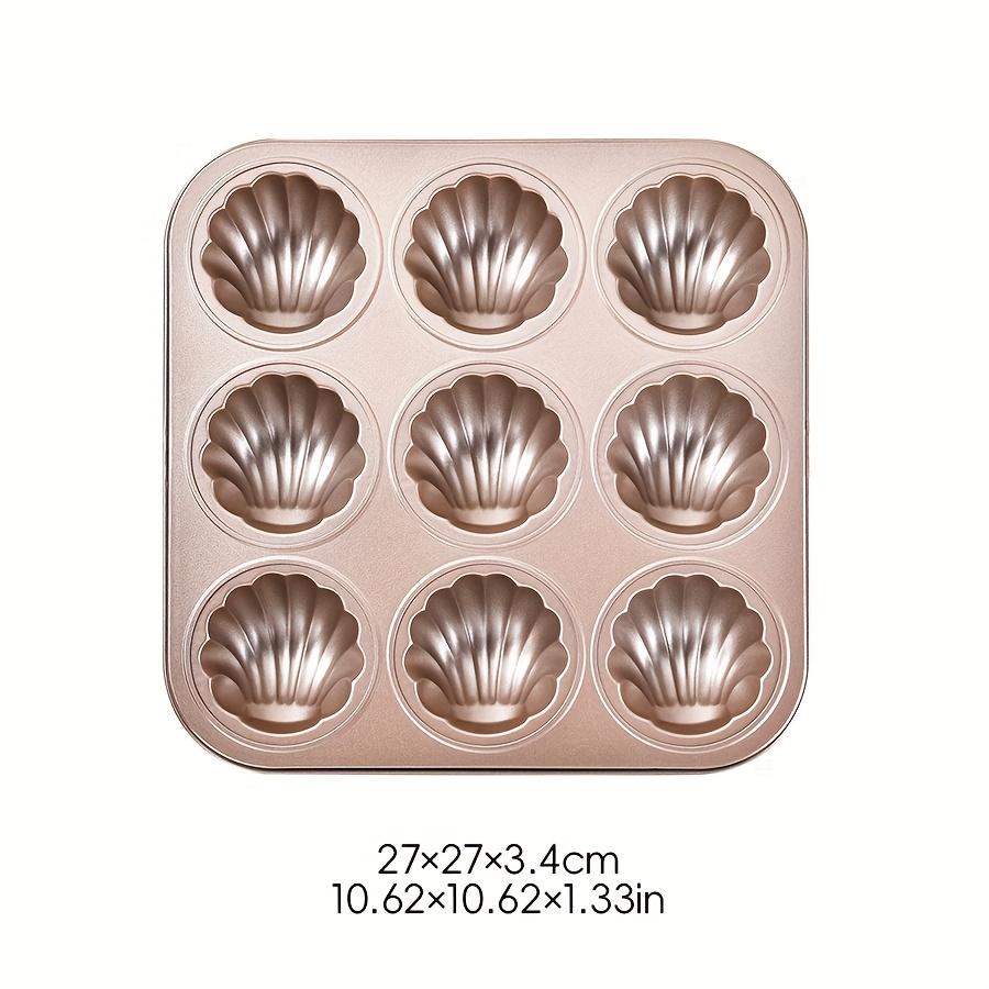 9-Hole Non Stick Cartoon Cake Pan, Madeline Animal Shaped Baking Mold Tray Easy Release, Durable Carbon Steel, Ideal for Oven Baking,Perfect for Cakes Shell
9-Hole Non Stick Cartoon Cake Pan, Madeline Animal Shaped Baking Mold Tray Easy Release, Durable Carbon Steel, Ideal for Oven Baking,Perfect for Cakes Shell