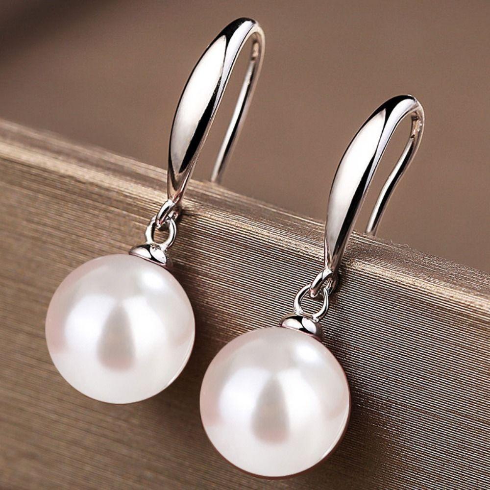 Ball Shape Drop Earrings Simulation Freshwater Pearl Ear Hook Simple Long Earrings Female Style 4
Ball Shape Drop Earrings Simulation Freshwater Pearl Ear Hook Simple Long Earrings Female Style 4