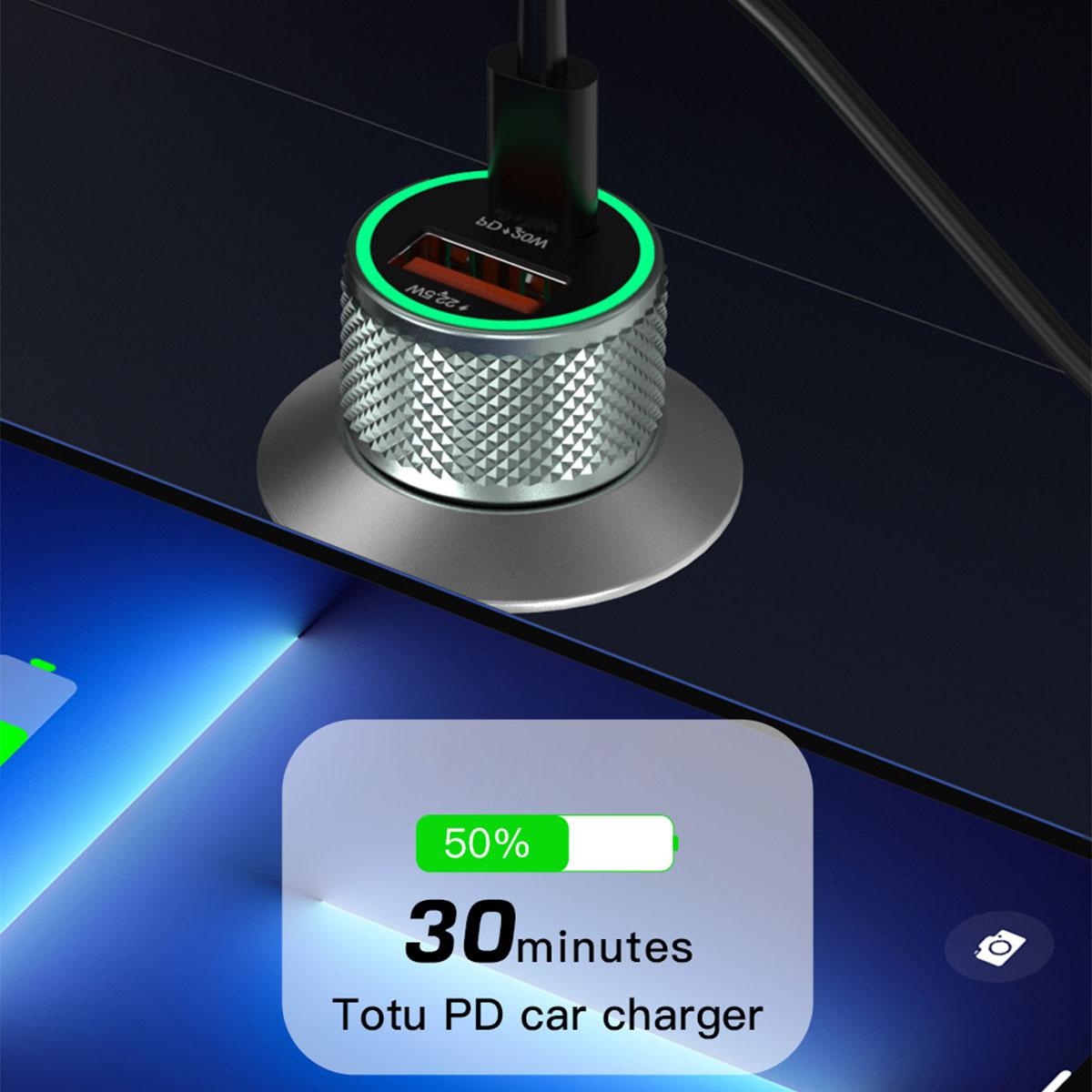 TOTU DCCPD-10 Blade Series USB 18W + Type C 20W Dual Port Car Charger Fast Charging Mobile Phone Charger for iPhone Samsung Xiaomi
TOTU DCCPD-10 Blade Series USB 18W + Type C 20W Dual Port Car Charger Fast Charging Mobile Phone Charger for iPhone Samsung Xiaomi