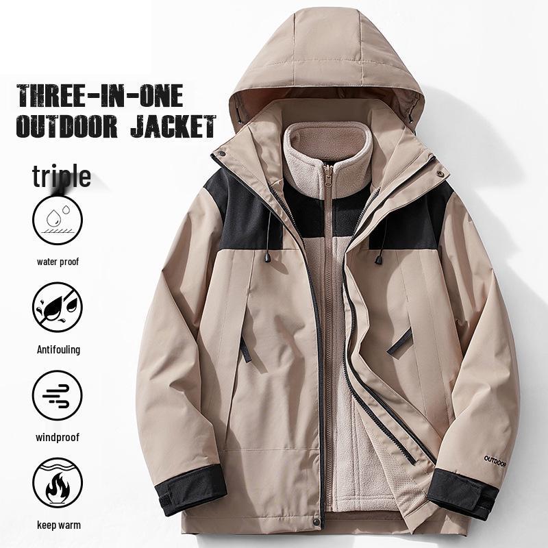 Camel HJCAMEL Мужская и женская зимняя куртка 3-в-1: Ветрозащитный, Водонепроницаемый, Съемный пуховый подклад XS
Camel HJCAMEL Мужская и женская зимняя куртка 3-в-1: Ветрозащитный, Водонепроницаемый, Съемный пуховый подклад XS