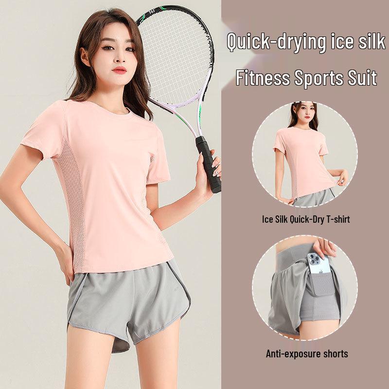 Women s 2025 Ice Silk Quick-Dry Sports Set: Short-Sleeve Top & Shorts for Running, Gym, Yoga L (Refer to bust and waist)
Women s 2025 Ice Silk Quick-Dry Sports Set: Short-Sleeve Top & Shorts for Running, Gym, Yoga L (Refer to bust and waist)