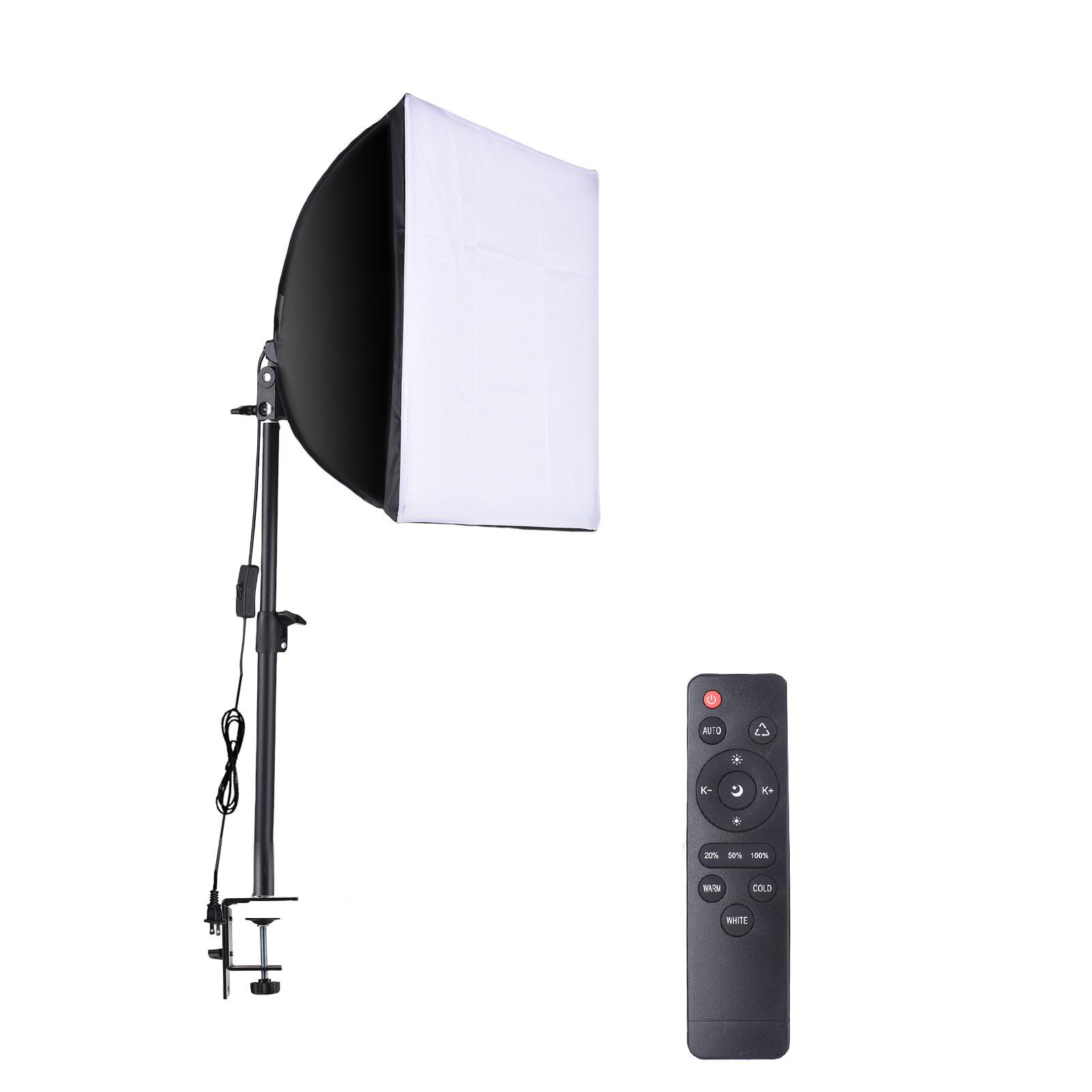 Desktop Studio Photography Light Kit Clip on Softbox Lighting Kit with 40x40cm Softbox + 85W Bi color LED Video Light + US Plug
Desktop Studio Photography Light Kit Clip on Softbox Lighting Kit with 40x40cm Softbox + 85W Bi color LED Video Light + US Plug