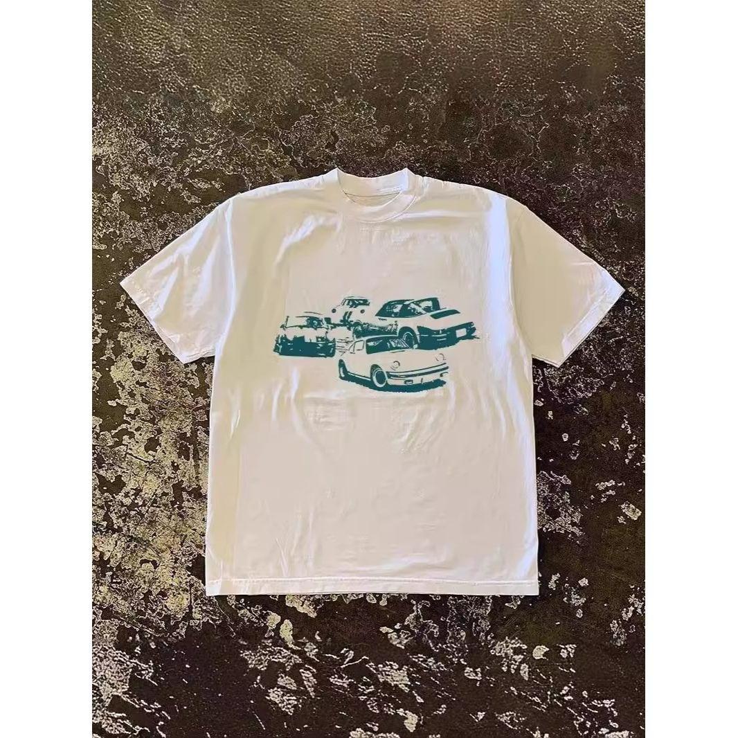 2025 Autumn and Winter Heavy Fun Car Printing T-shirt Men and Women Couples Pure Cotton Casual Fashion Loose Versatile T-shirt S
2025 Autumn and Winter Heavy Fun Car Printing T-shirt Men and Women Couples Pure Cotton Casual Fashion Loose Versatile T-shirt S