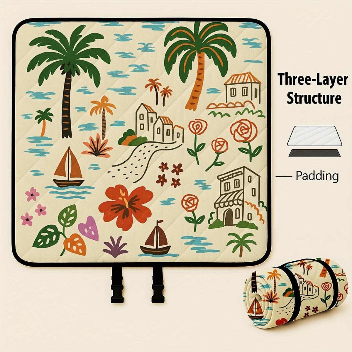 Extra Large 78x78 Foldable Picnic Blanket Soft Padded Floral Fruit Print With Carry Strap Pu Coated Oxford Beach Camping Travel
Extra Large 78x78 Foldable Picnic Blanket Soft Padded Floral Fruit Print With Carry Strap Pu Coated Oxford Beach Camping Travel