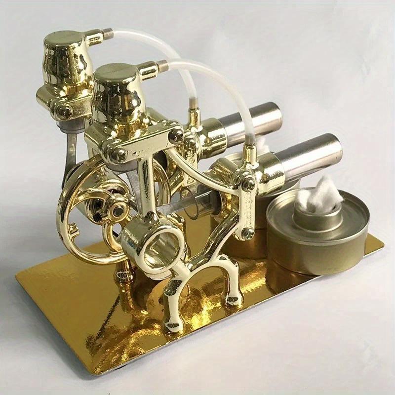 Золотой двухцилиндровый двигатель Стирлинга Модель Физический учебный эксперимент Технология паровой энергии Изобретение Сделай сам Экспериментальный Студенческие подарки a set
Золотой двухцилиндровый двигатель Стирлинга Модель Физический учебный эксперимент Технология паровой энергии Изобретение Сделай сам Экспериментальный Студенческие подарки a set